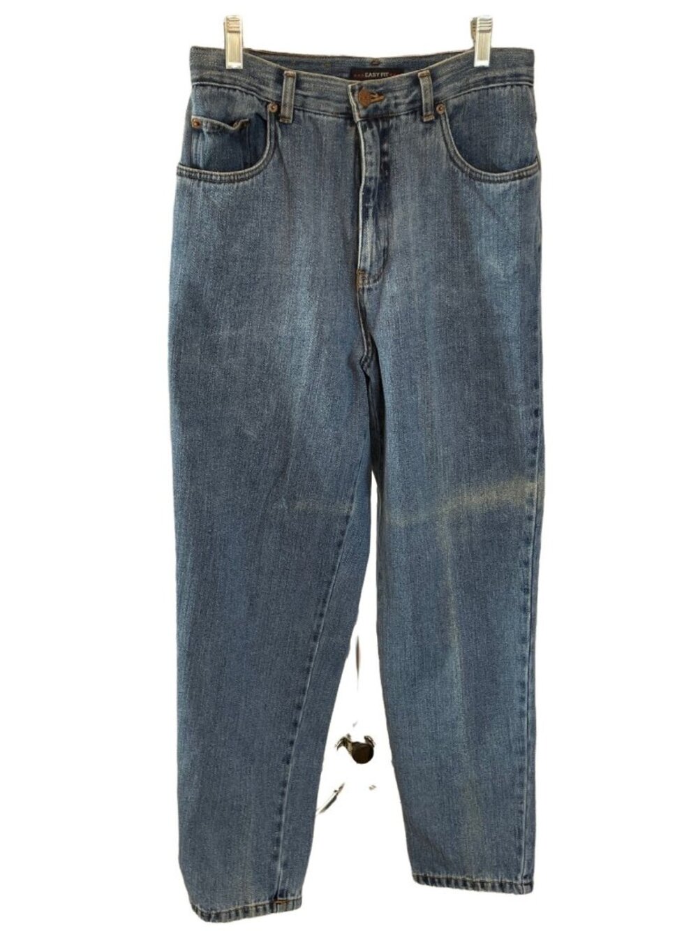 Bill Blass Easy Fit Jeans Size 10 Straight Leg Blue Denim Mid Rise Vintage Mom